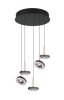 Lampa wisząca LED okrągła wielopunktowa designerska nowoczesna ściemnialna GUANO 334430565 Trio